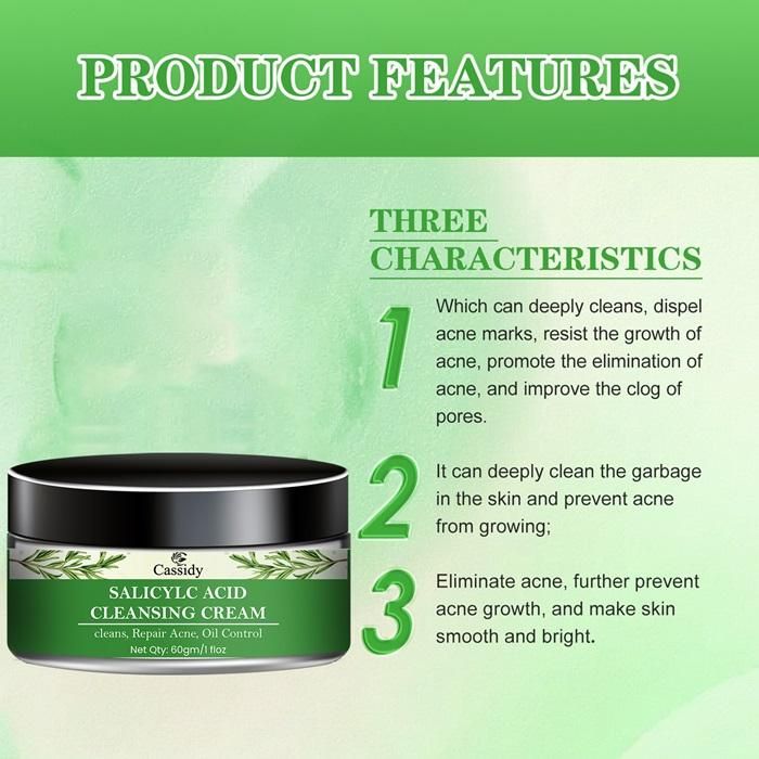 CASSIDY Salicylc Acid Cleansing Cream, 60gm (Pack Of 1)